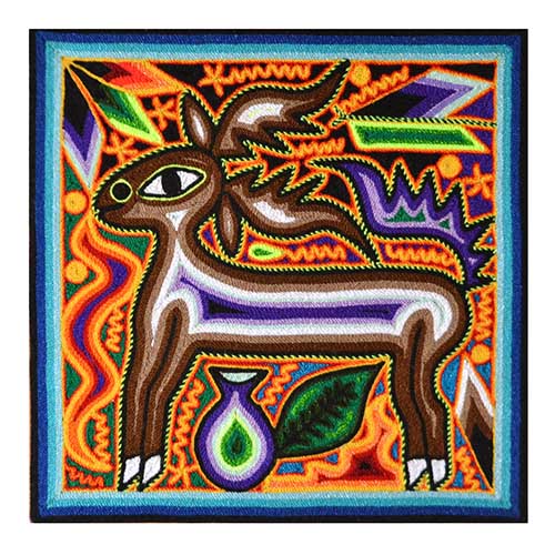 Huichol Yarn Art Collection - Huichol Yarn Painting - YP825